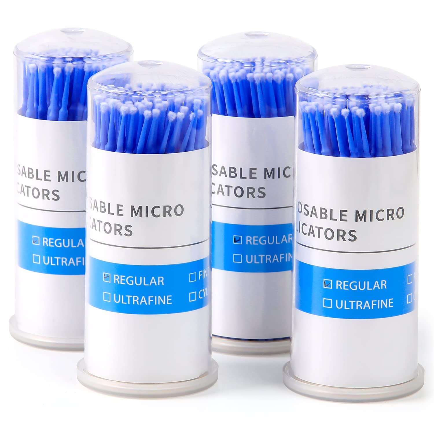 400 Micro Brushes Applicators Microbrush Dental (Regular, Fine, Super Fine) Eye