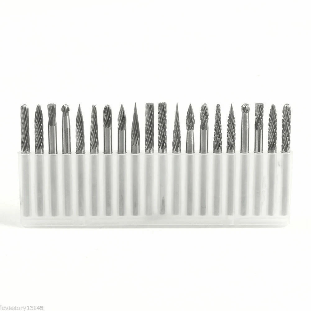 20 Pcs/Pack Lab Dental Tungsten Carbide Rotary Burr Rotary Tool Milling Drill