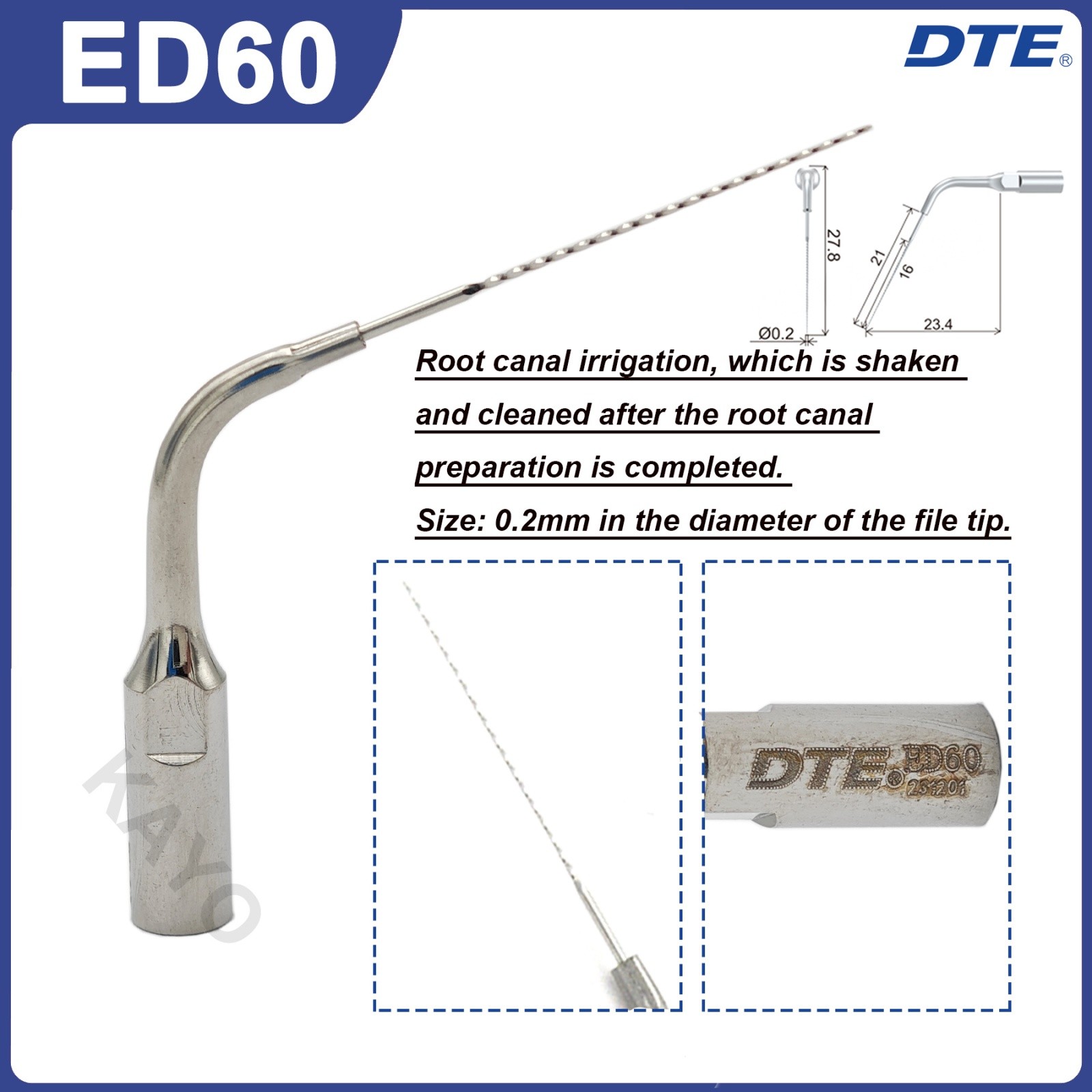 Woodpecker DTE Dental Ultrasonic Scaler Tips ED Endo Tips Fit NSK SATELEC ACTEON