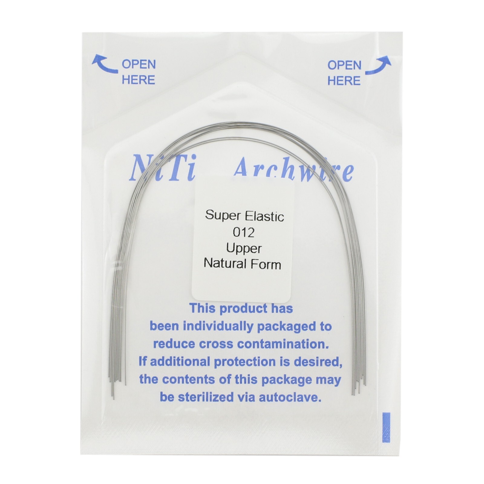 Dental Orthodontic Arch Wire Niti Super Elastic Round Rectangular Ovoid Natural