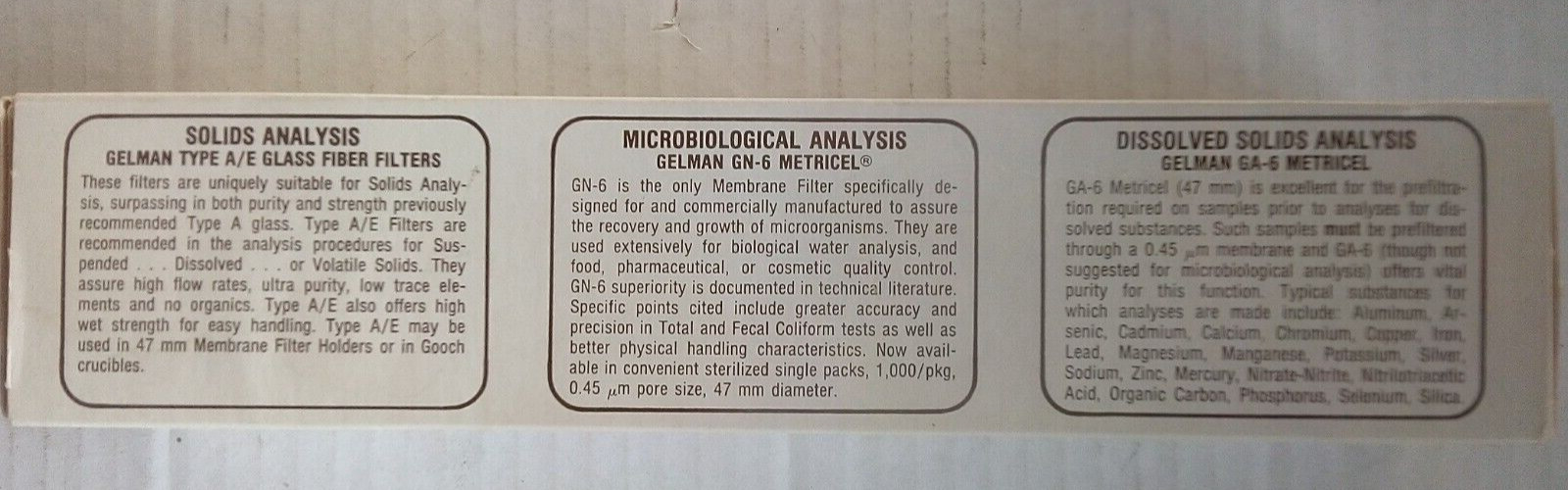 Pall Gelman 7230 50mm x 9 mm petri dish box of 25