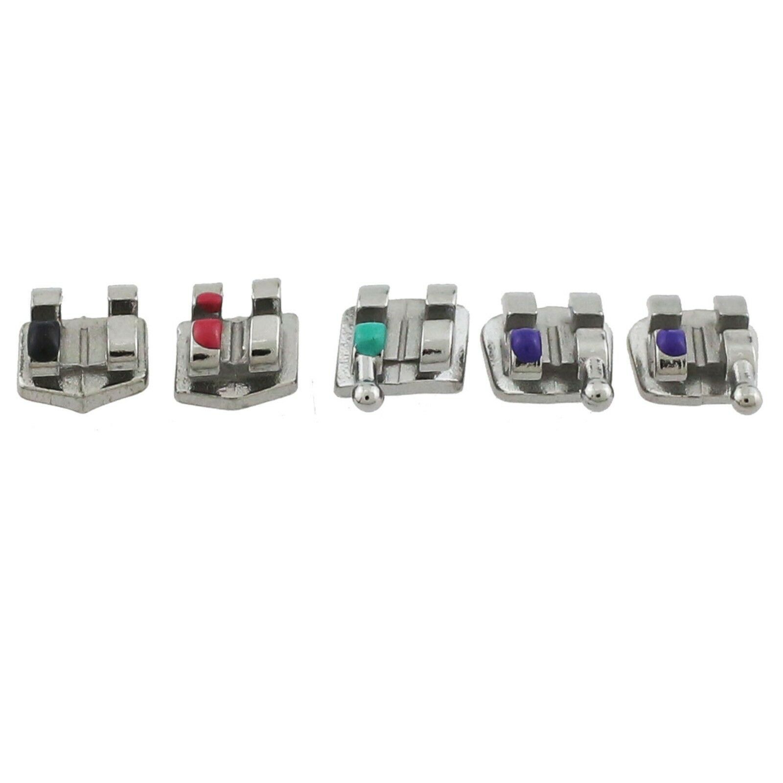 Dental Orthodontic Mini Brackets Metal Braces Roth MBT 022 Hooks on 345 MIM 5-5