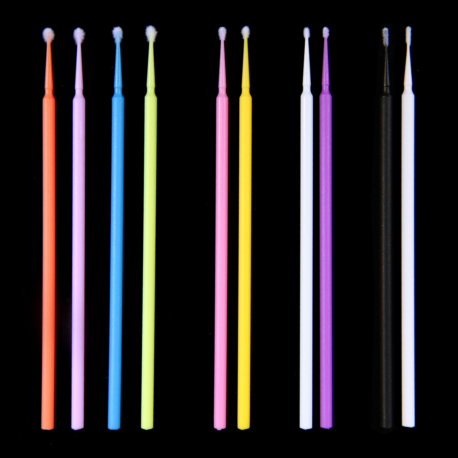 100*Dental Disposable Makeup Micro Applicator Brush Eyelash Extension Micro Brus