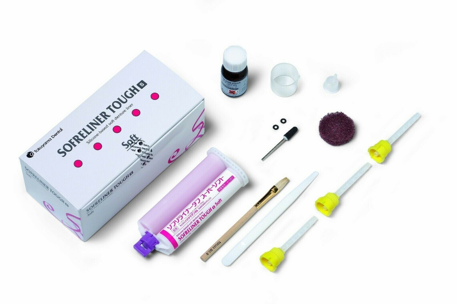 TOKUYAMA Dental silicon Sofreliner Tough Chairside Soft Denture Reline.