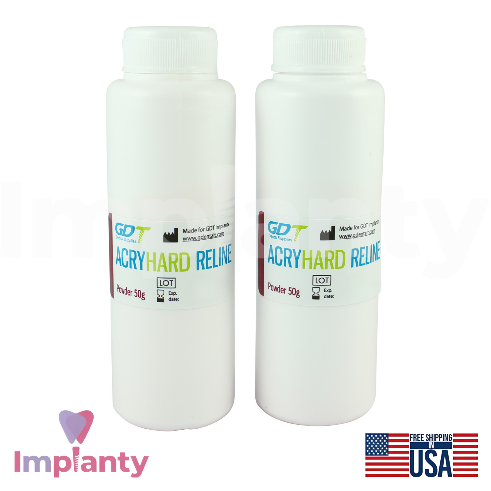 DSI Hard Liner Resin Self Cure DIY Denture Reline Tissue Conditioner Cushioning