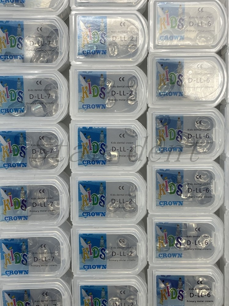 Dental Kids Primary Molar Crowns Stainless Steel Pediatric crown 48 Sizes USA