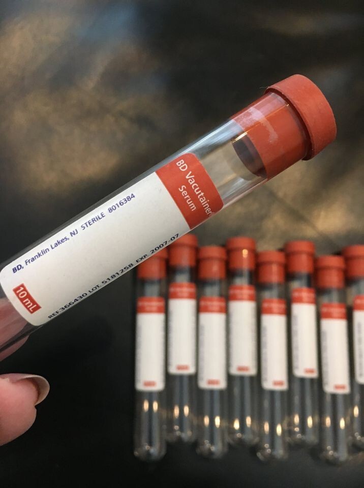 Halloween Props, GLASS VIALS, 9 TEST TUBES, Glass Vials, Creepy Decor