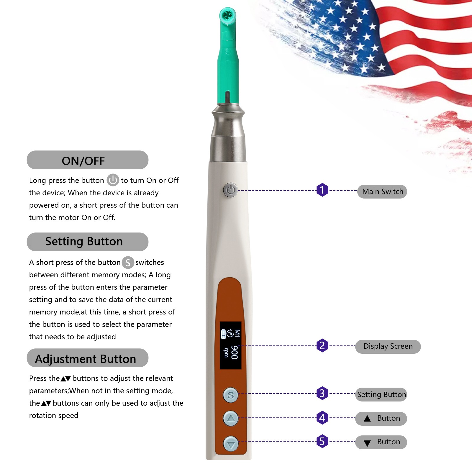 Dental Air Flow Hygiene Teeth Polishing Prophy Jet Polisher Fit Kavo Multiflex