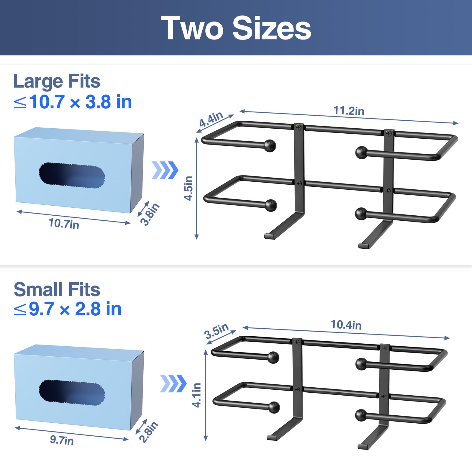 Glove Box Dispenser Wall Mount: Black Glove Holder Organizer for Disposable G…