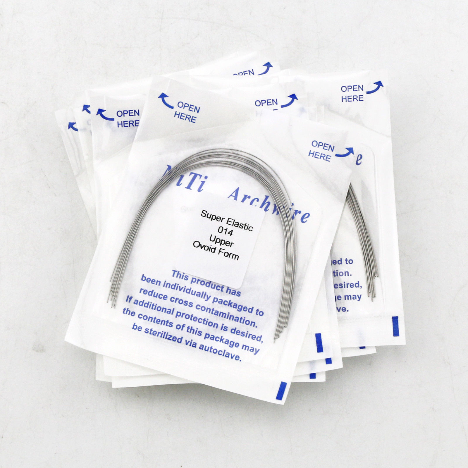 5 Pack Dental Orthodontic Niti Arch Wire Round Super Elastic Upper Lower 012-020