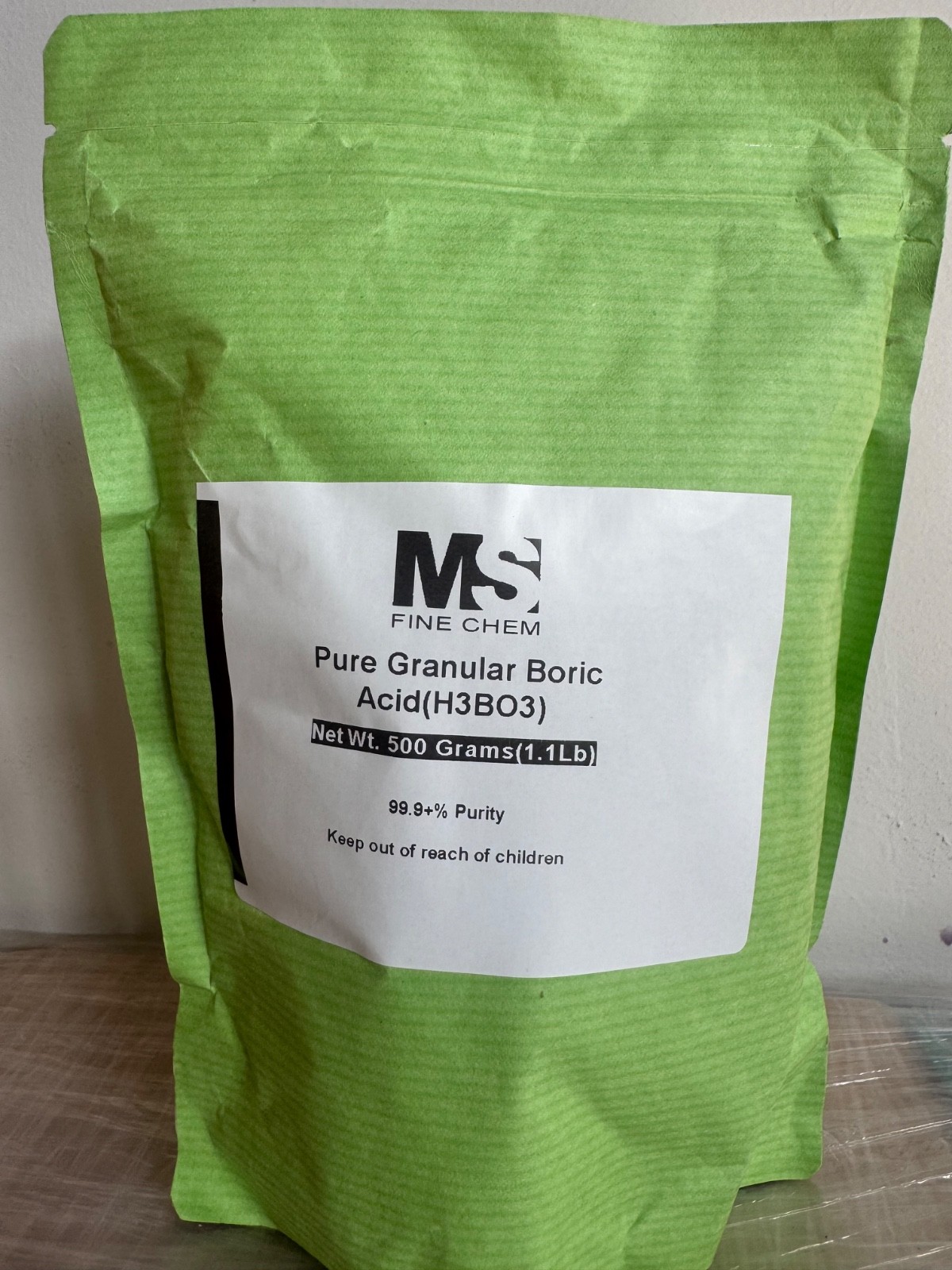 Boric Acid Pure Fine Granular Powder – 500 grams