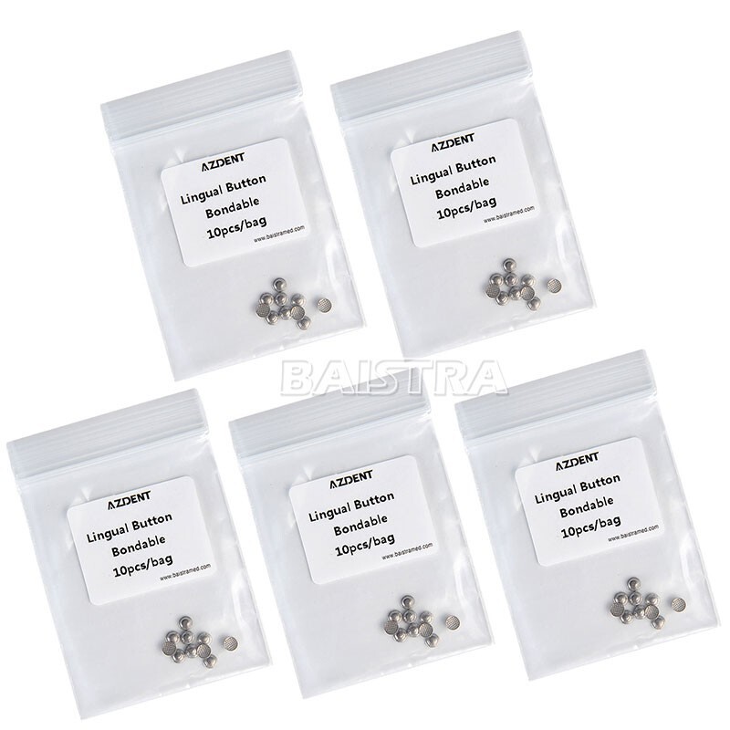 20 Bags AZDENT Dental Orthodontic Lingual Button for Bondable Round Monoblock
