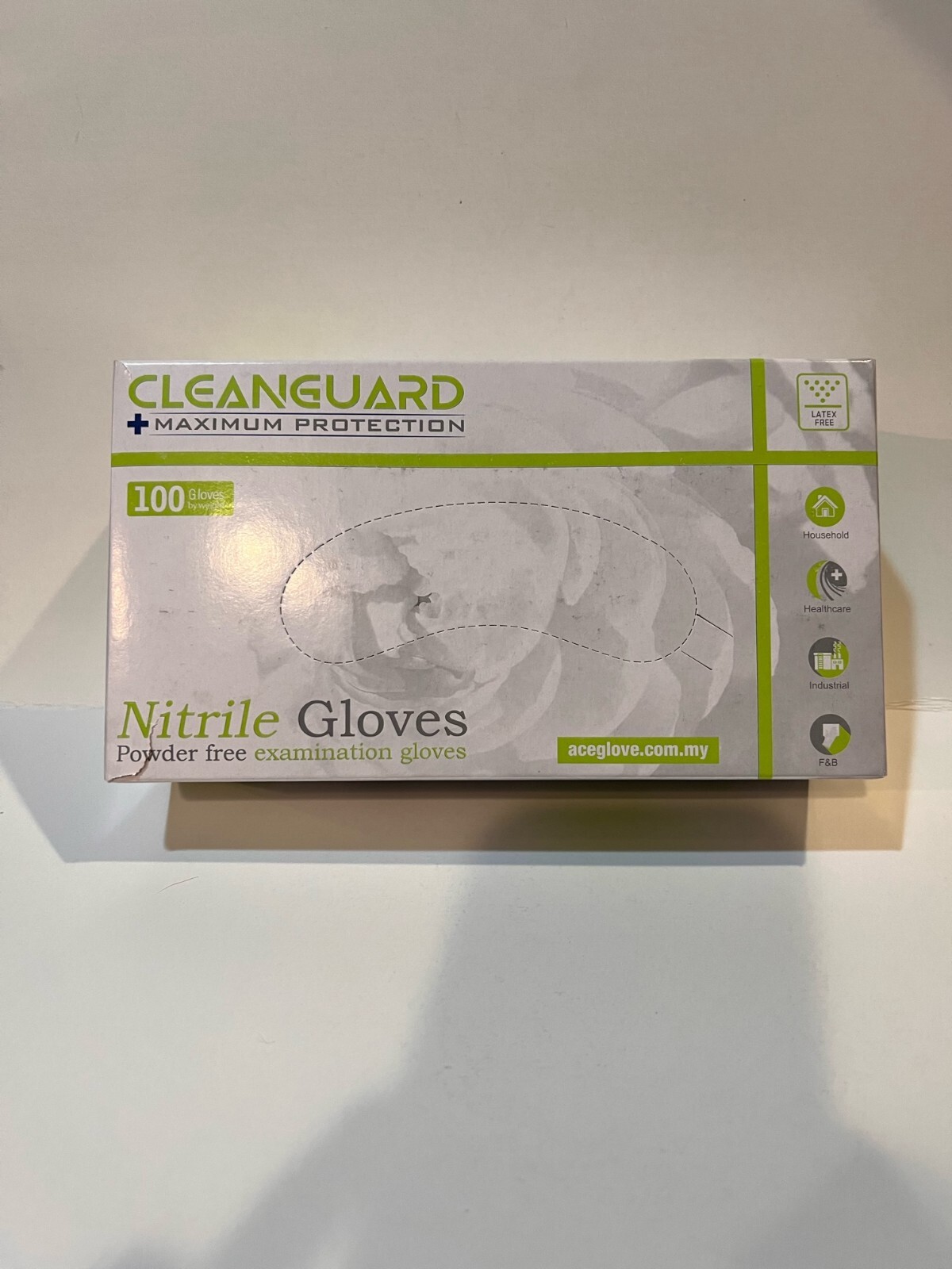 CleanGuard Nitrile Gloves 1 box of 100 or 1 case of 1000PCs , Powder/Latex Free