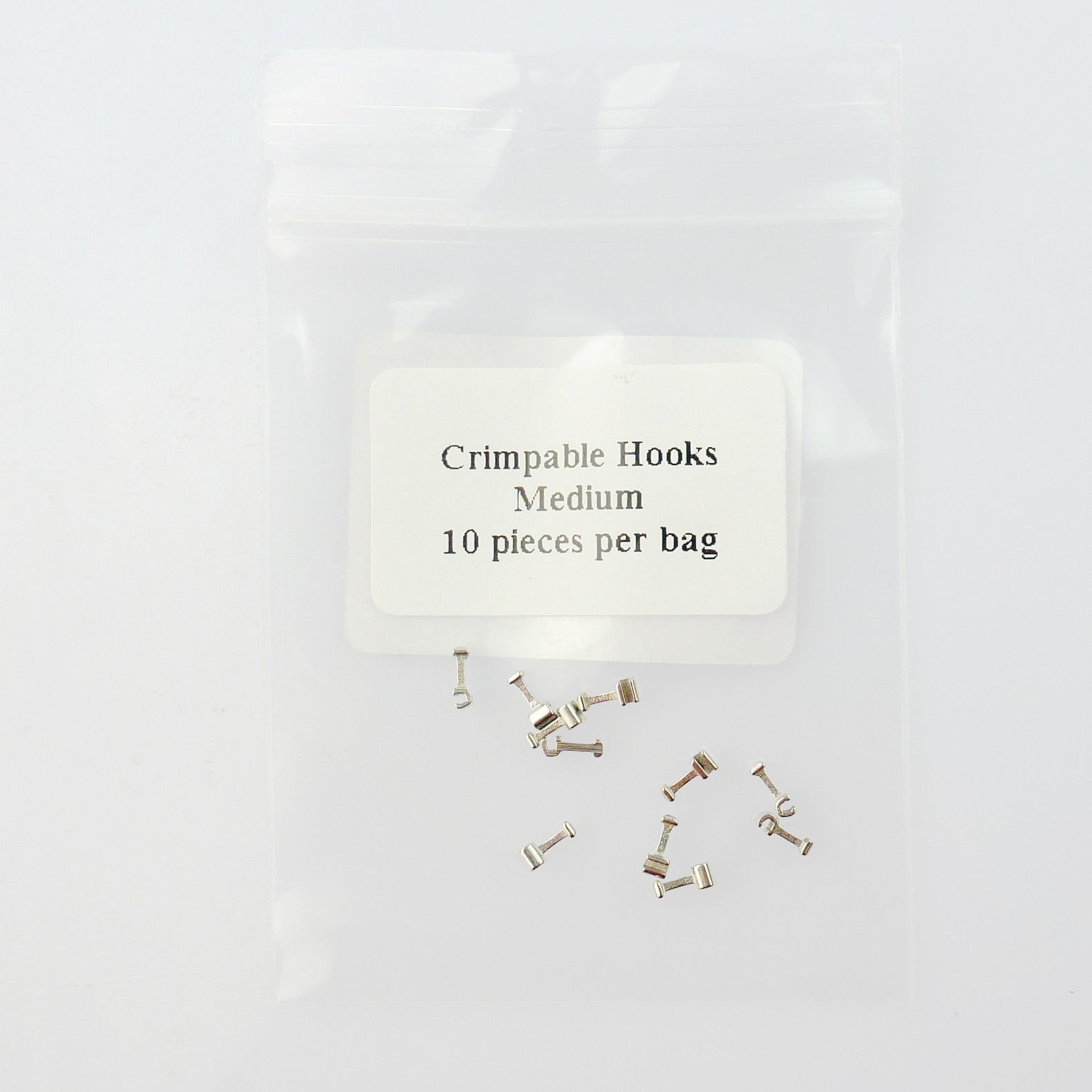 10/pack Dental Orthodontic Stainless Steel Crimpable Hook Long Short Medium Stop