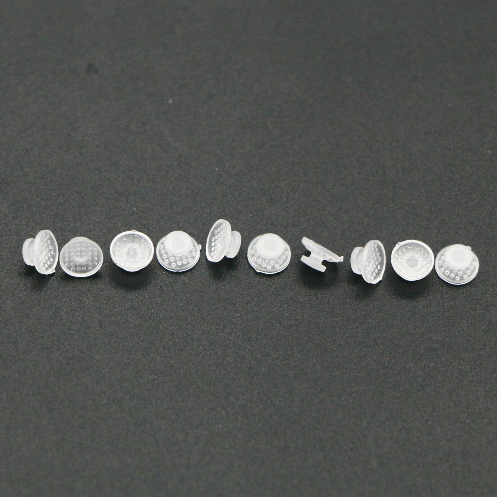 10 Pcs/Pack Dental Orthodontic Ceramic Clear Lingual Button Bondable Round Base