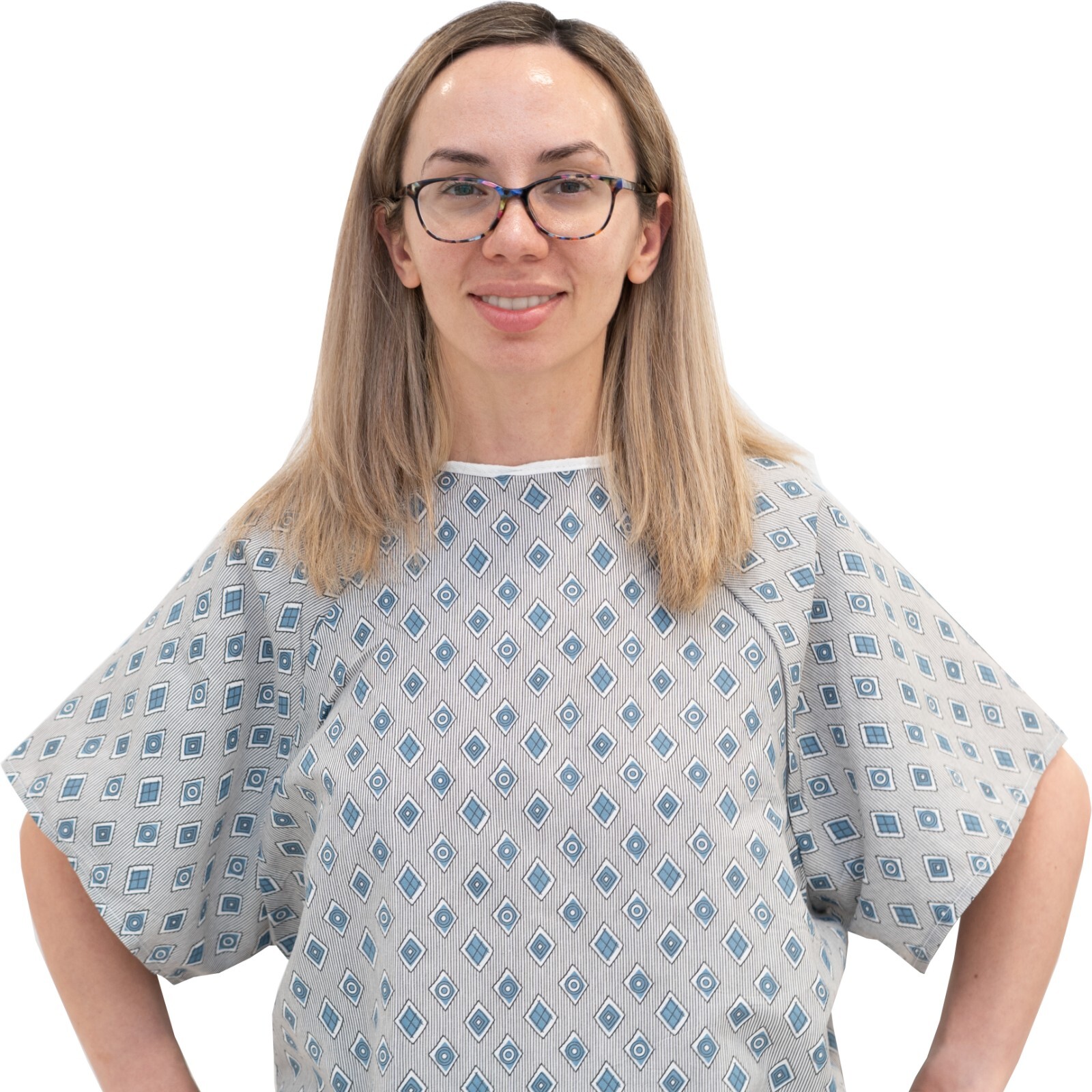 Wholesale Unisex Value Hospital Gown, Back Tie, 44″ Long & 52″ Wide S – XL