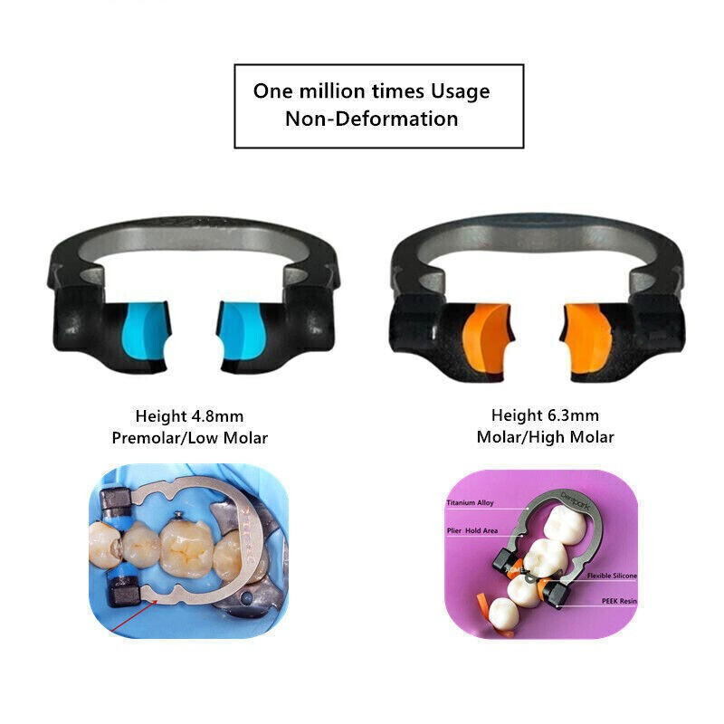 Dental Sectional Contoured Metal Matrix Bands/V3 Style /Niti Titanium Clamp Ring