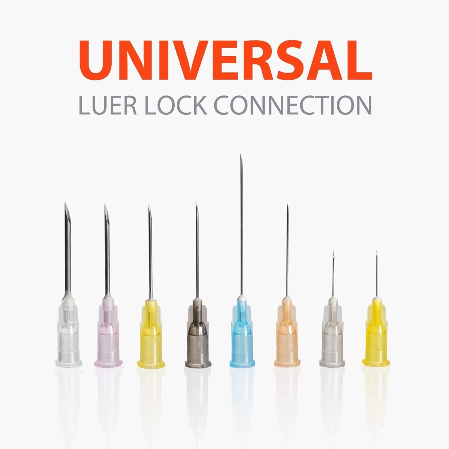 Easy Touch Luer-Lock Syringe Barrel, 3ML Syringe, Pack of 100 3 cc/ml, Orange