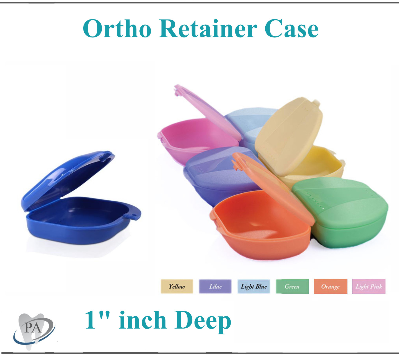 Dental Orthodontic Denture Storage Case Retainer Box Mouth guard Container 1/100