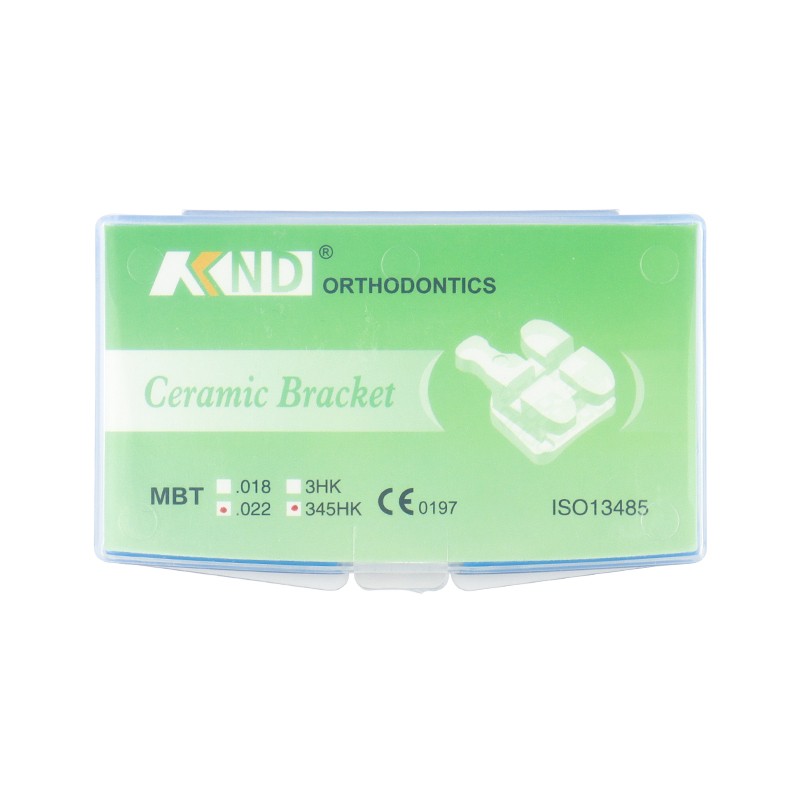 Dental Orthodontic Ceramic Bracket Dental Clear Brace Roth/MBT 345 with Hooks
