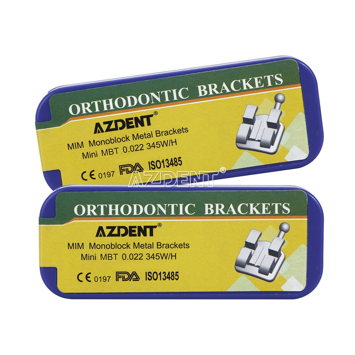 Dental Orthodontic Bracket MIM Monoblock Metal Braces Mini MBT.022 345 Hook