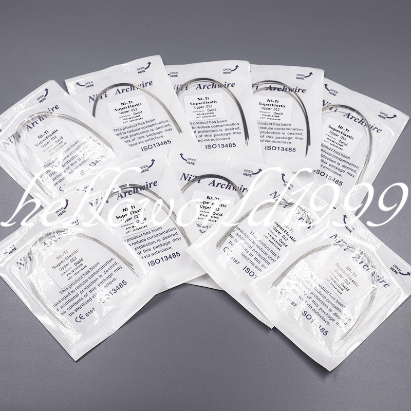 100 Packs Super Elastic Arch Wire Niti Round Ovoid Natural Square 30 Types Opt