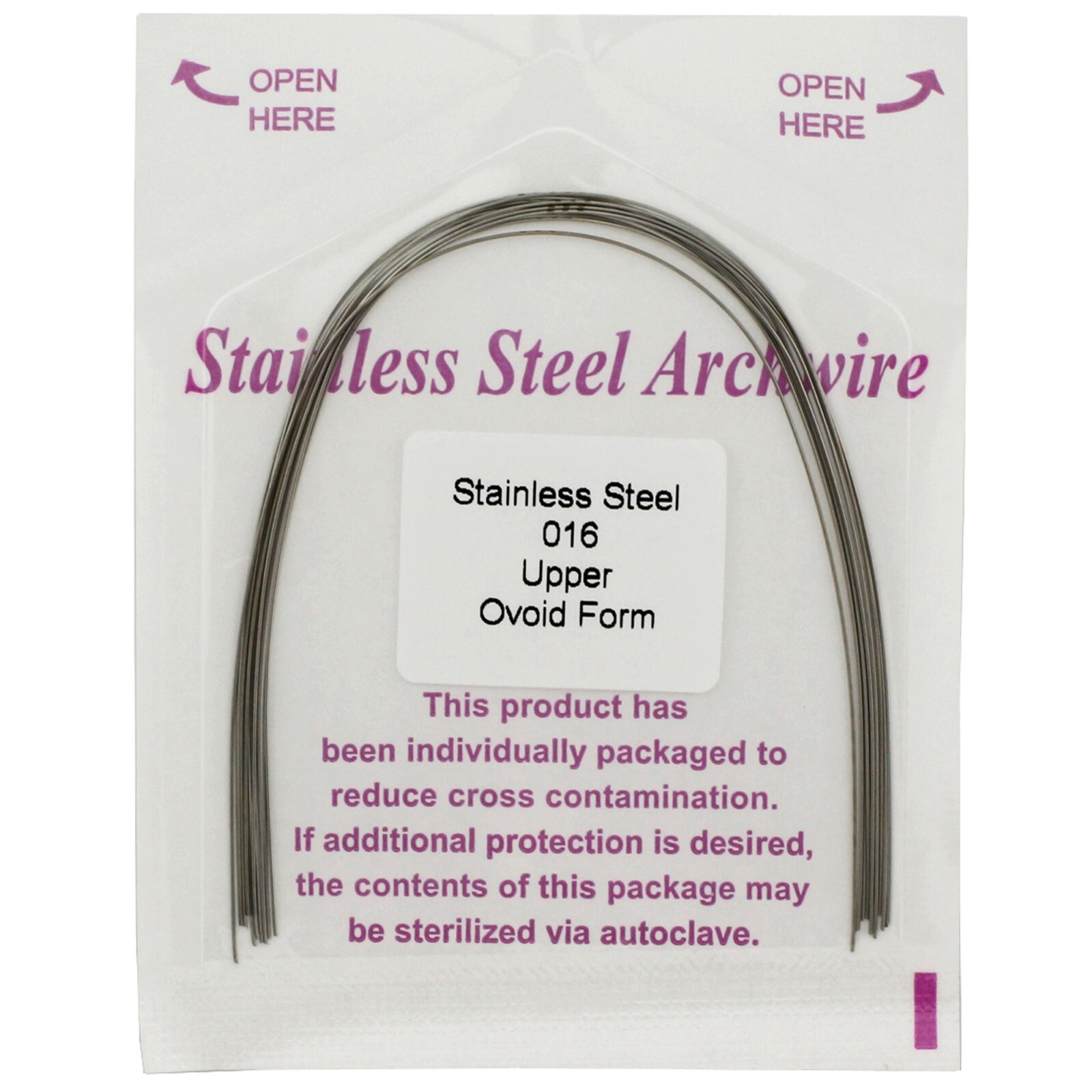 Arcos de ortodoncia acero inoxidable Orthodontic Arch Wire Stainless Steel SS