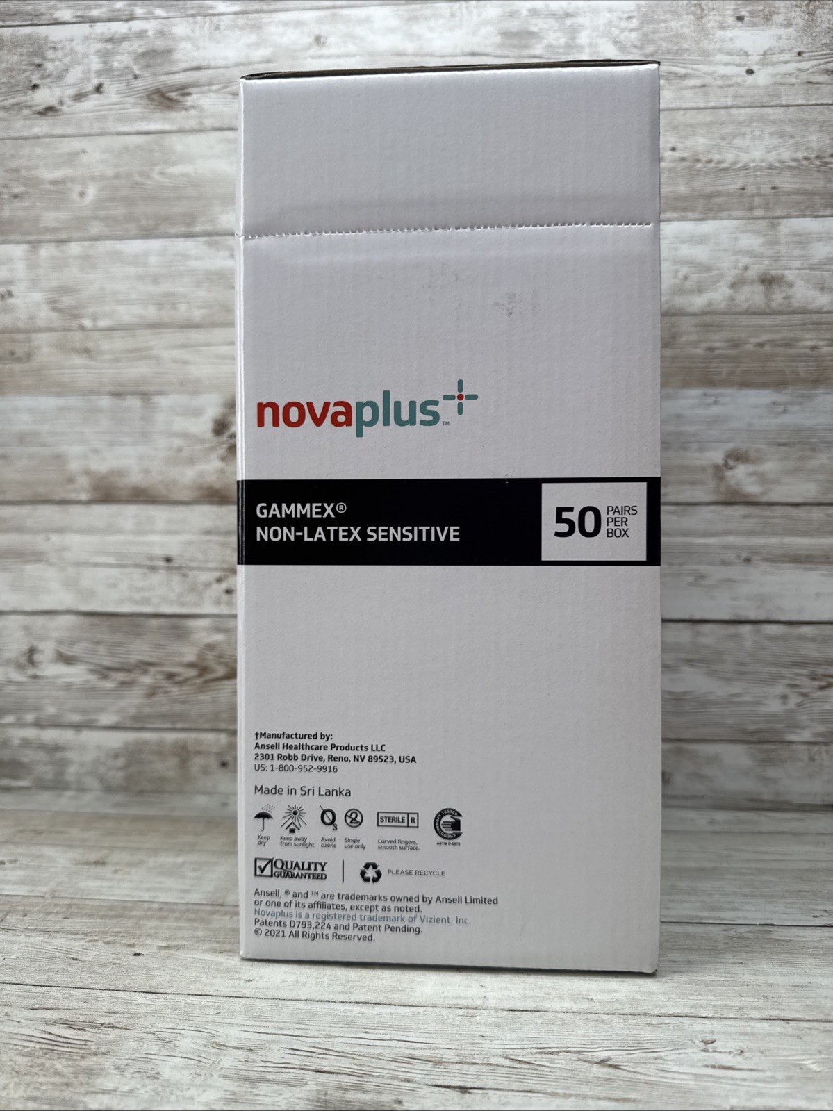 Gammex NovaPlus Non-Latex SENSITIVE Surgical Glove *1 Box* Size: 5.5 *See Date*