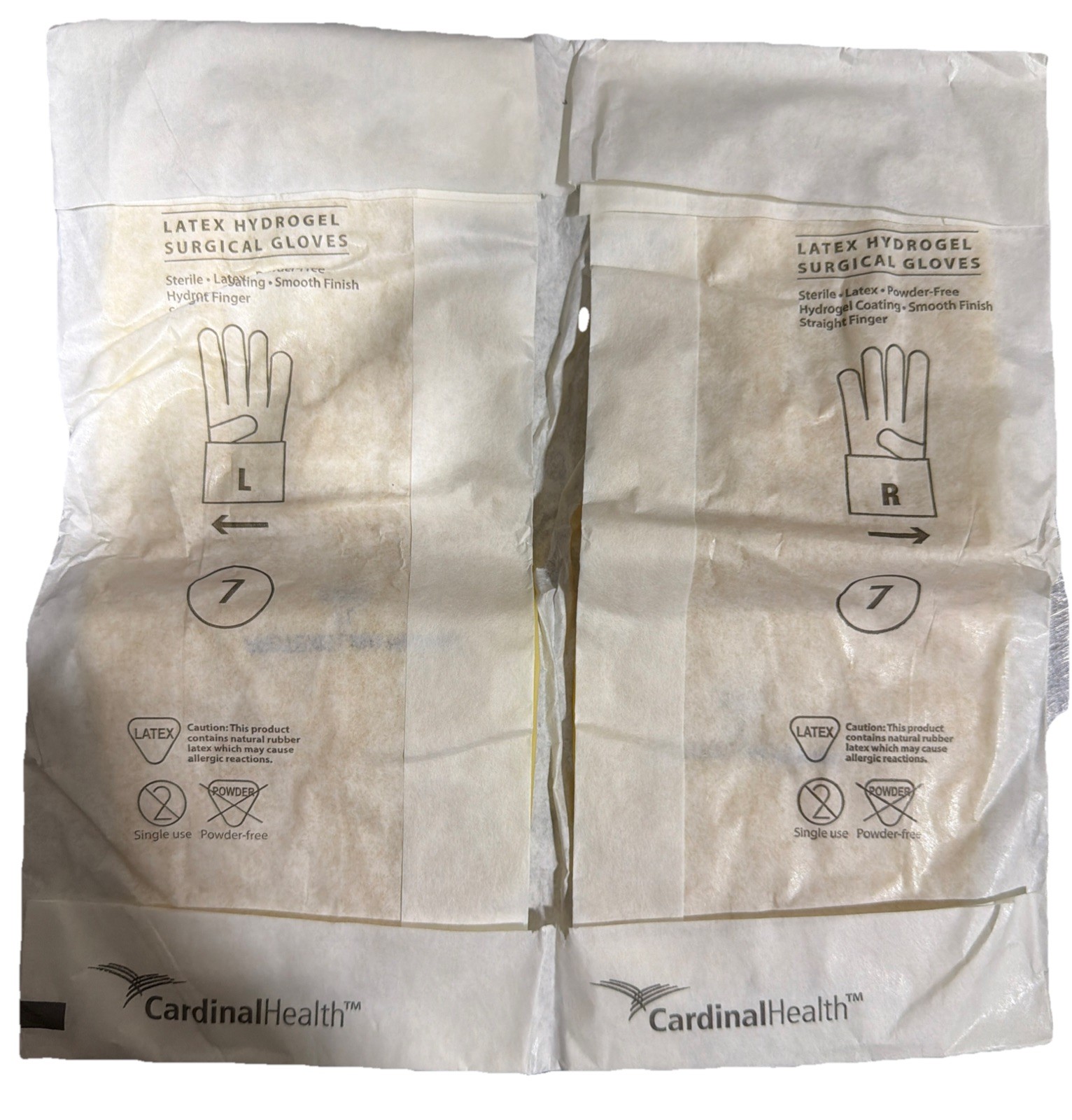 Protexis Latex HYDROGEL Coating Gloves size 7 Sterile 1 Box of 50 pairs
