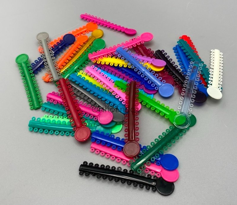 1040Pcs Dental Orthodontic Elastic Ligature Ties Rubber Bands for Brackets Brace