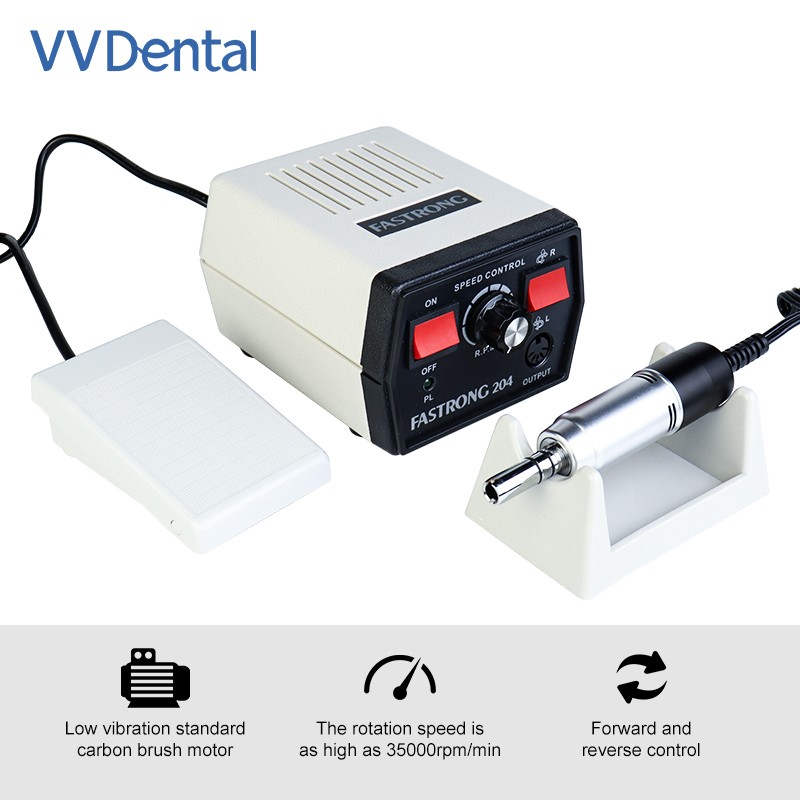 Dental Micromotor Polishing Machine Strong 204 Motor +108E Handle 35000 RPM