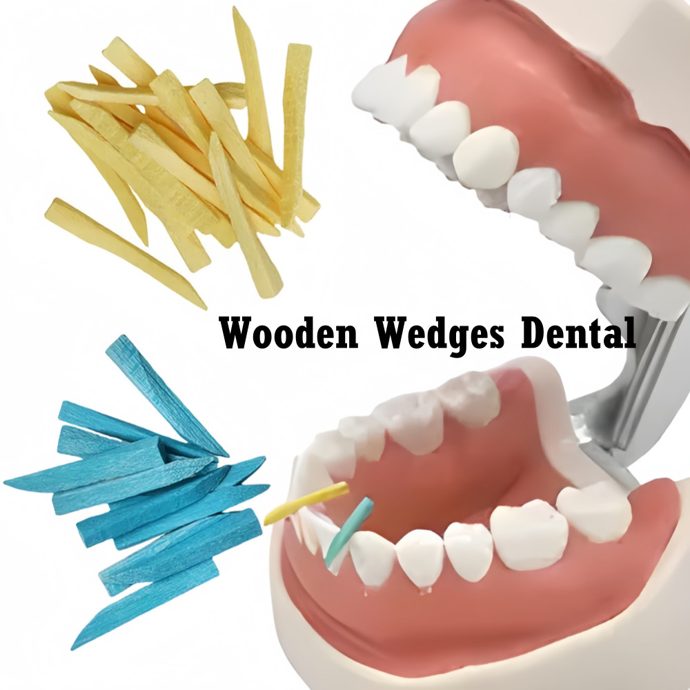 Dental Disposable Wooden Wedges Interdental Composite Wedge Tooth Gap Colorful