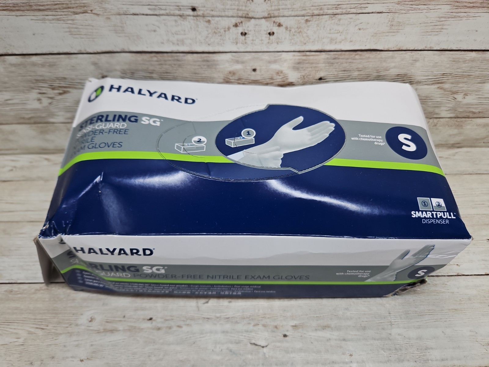 Halyard Sterling SG Nitrile Exam Gloves *6 CRUSHED Boxes* Size: SMALL Exp: 6/29