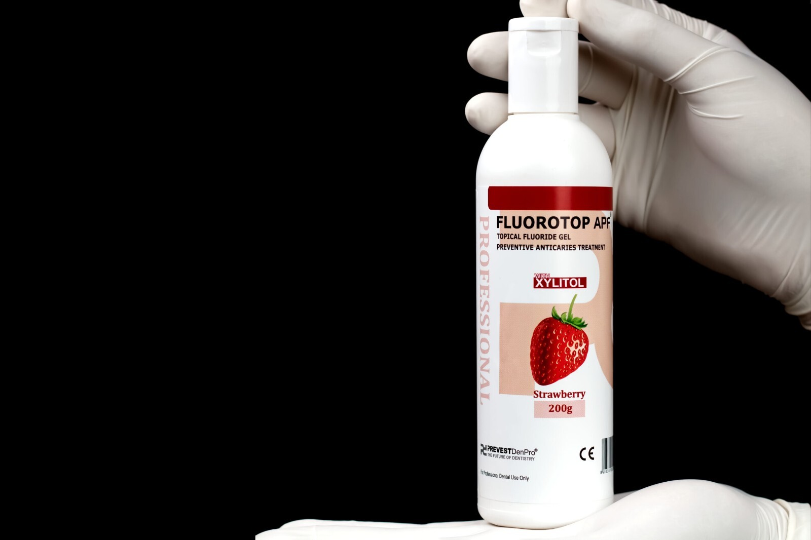 Dental FLUOROTOP APF Topical Fluoride Gel 200gm Bottle STRAWBERRY