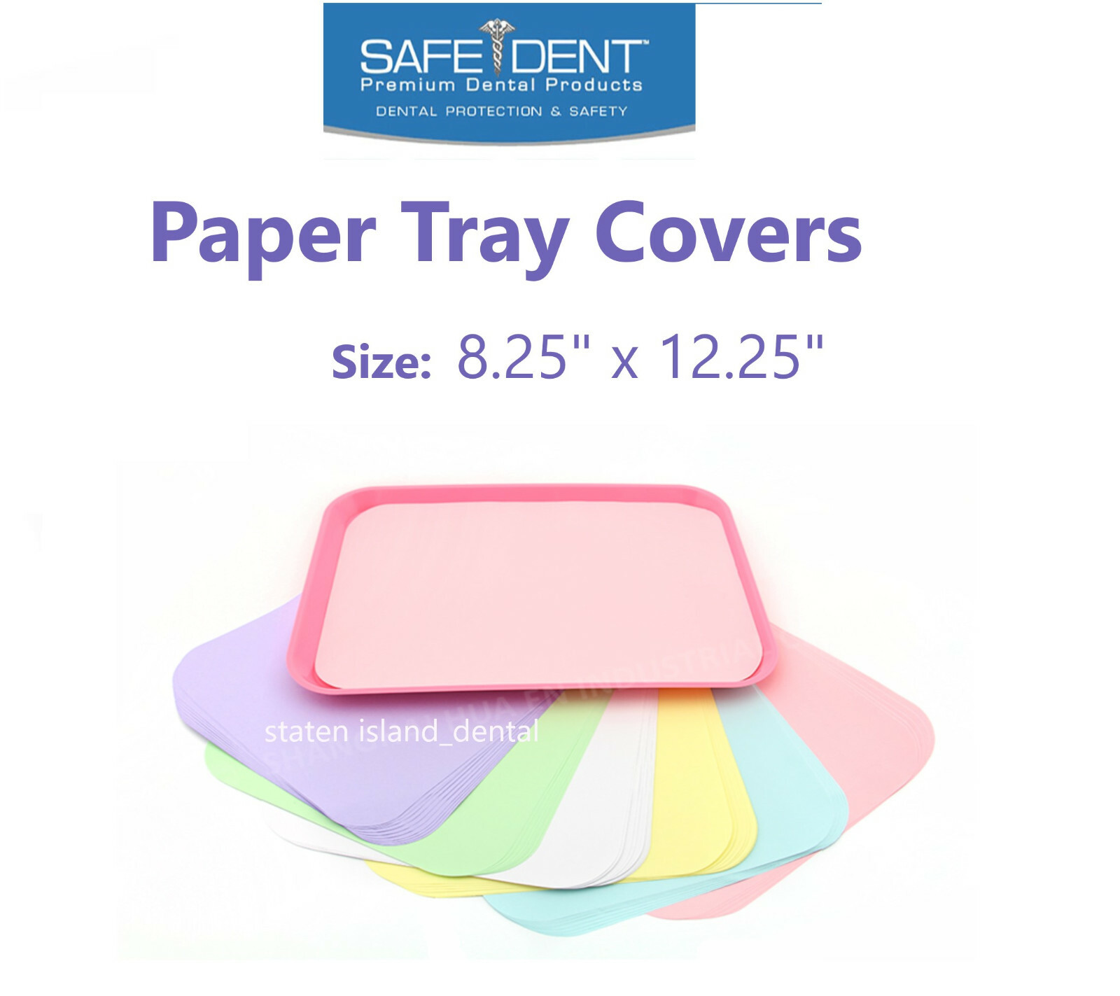 Dental Paper Tray Cover Ritter Size “B” 8.5″ x 12.25″, 1000/Case, Choose Color