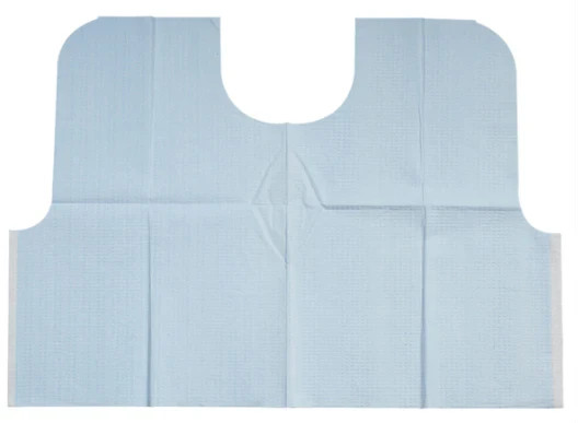 Tidi Everyday Endodontic Oral Surgery Patient Bibs, 29″ X 21″, Blue, 100/Cs