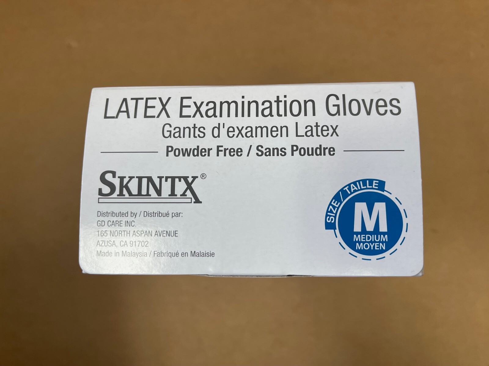 Latex Examination Gloves Powder-Free by SKINTX, 6 mil, 1000 pcs S/M/L/XL