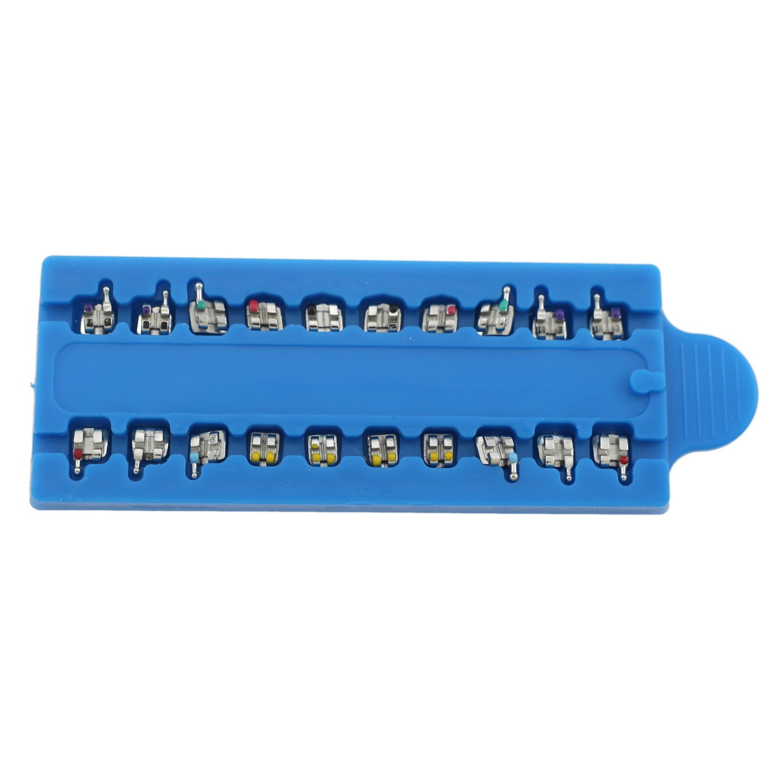 Dental Orthodontic Mini Twin MIM Metal Brackets Braces Roth MBT 022345 Hooks 5-5