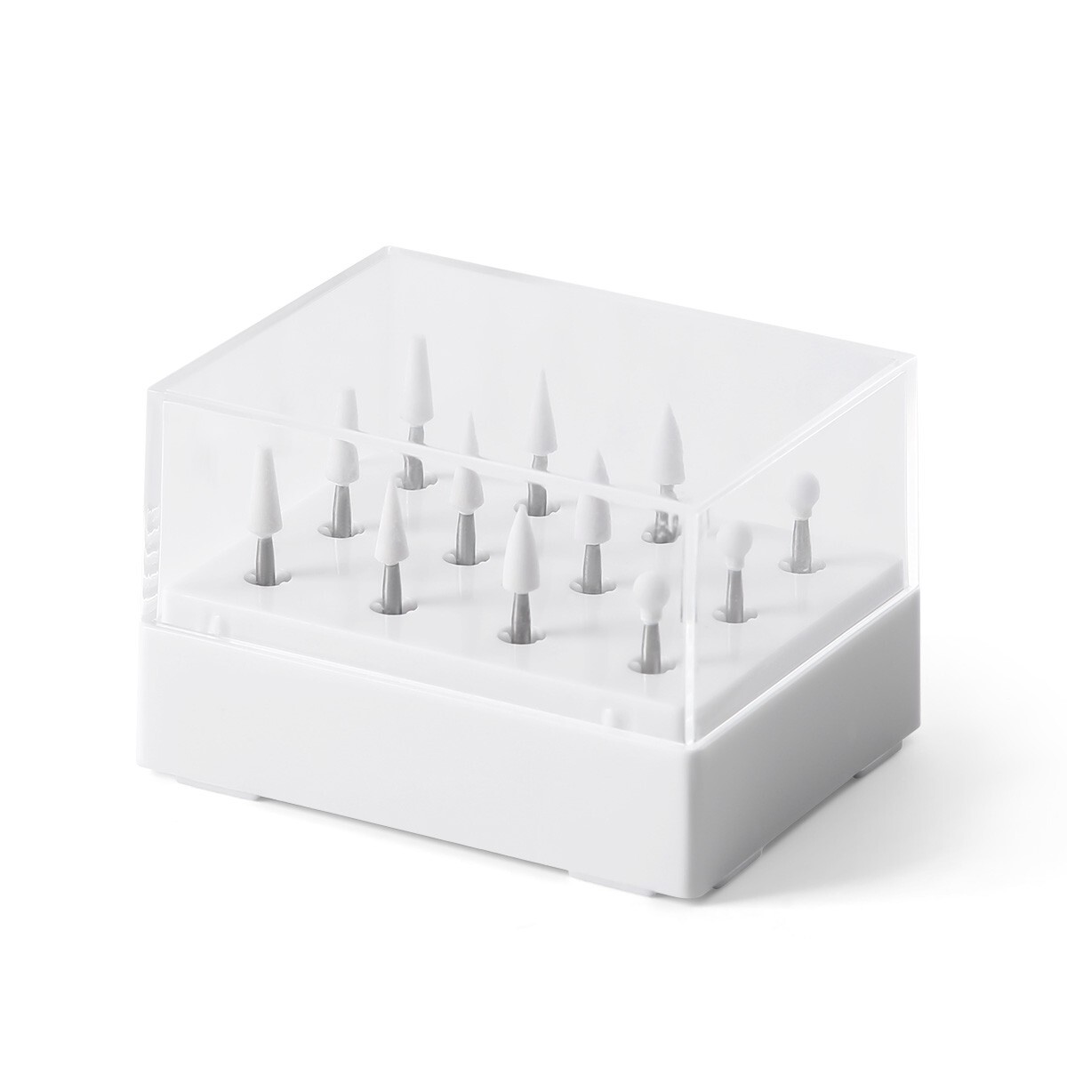 Dental Polishing Burs Porcelain Resin FG Burs Coarse / Fine White/Green Stone
