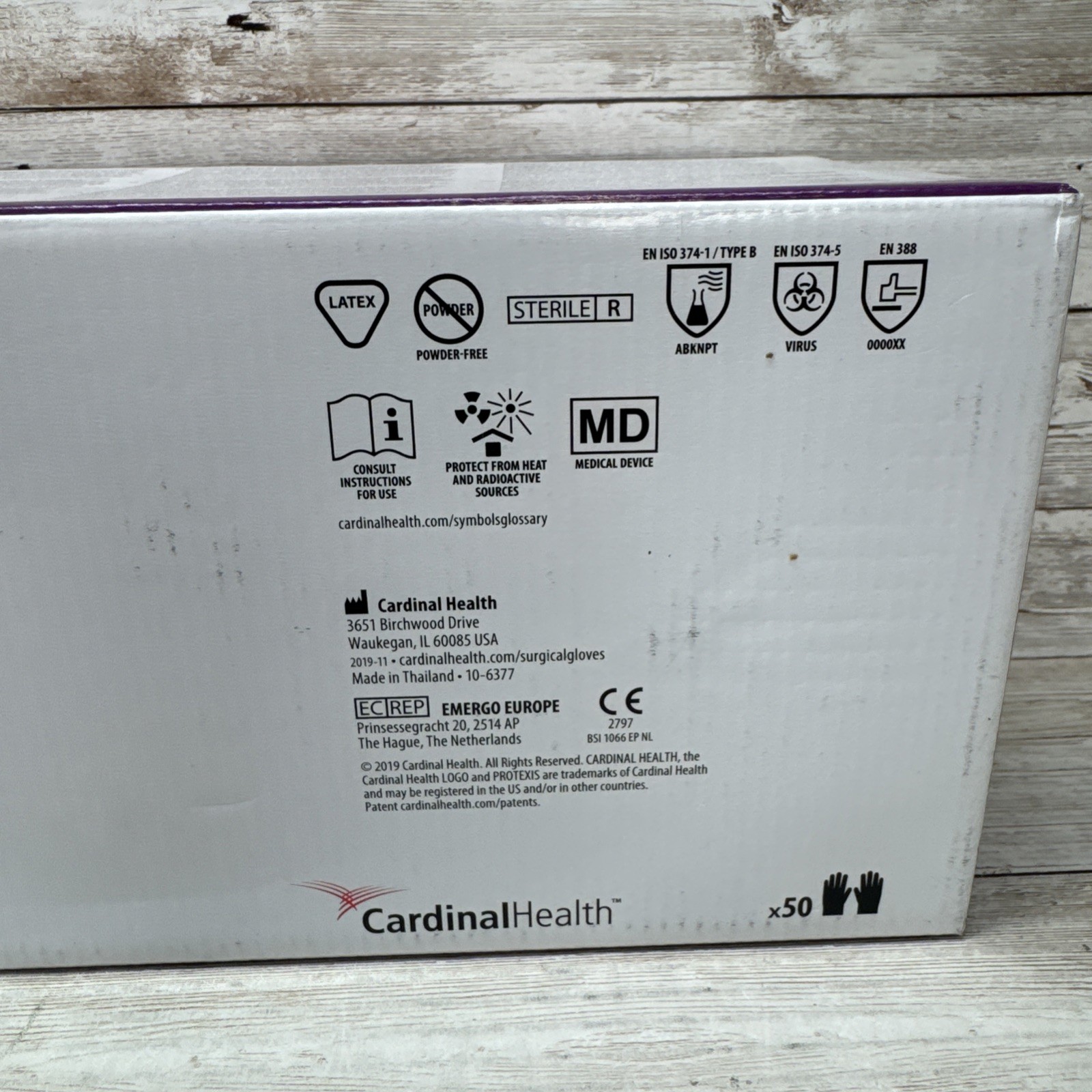 Protexis Latex Surgical Gloves Sterile Cardinal Health 1 Box Size: 6 *See Date*