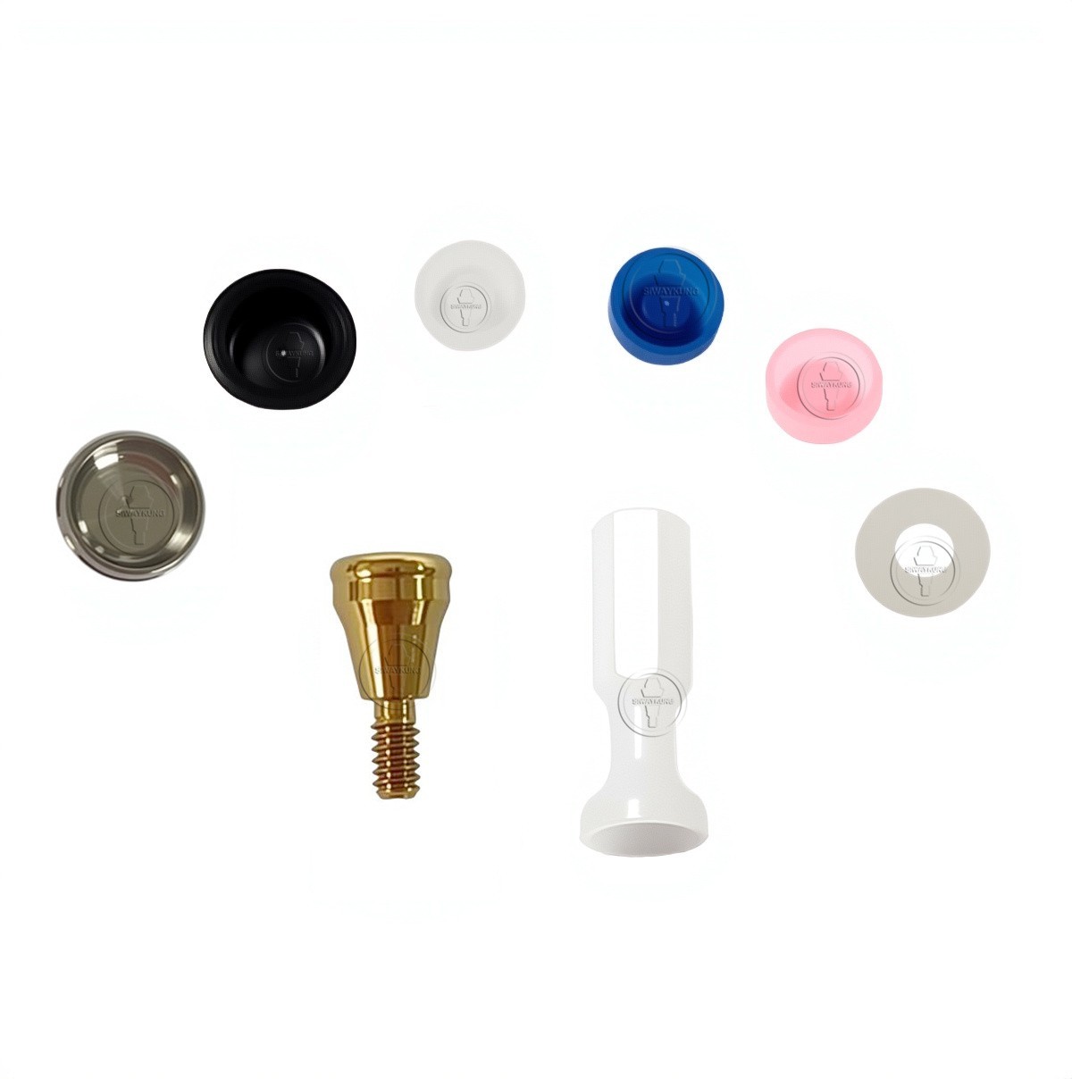 Locator abutment full set fit to Nobel Active NP platform D3.7mm GH1-6mm