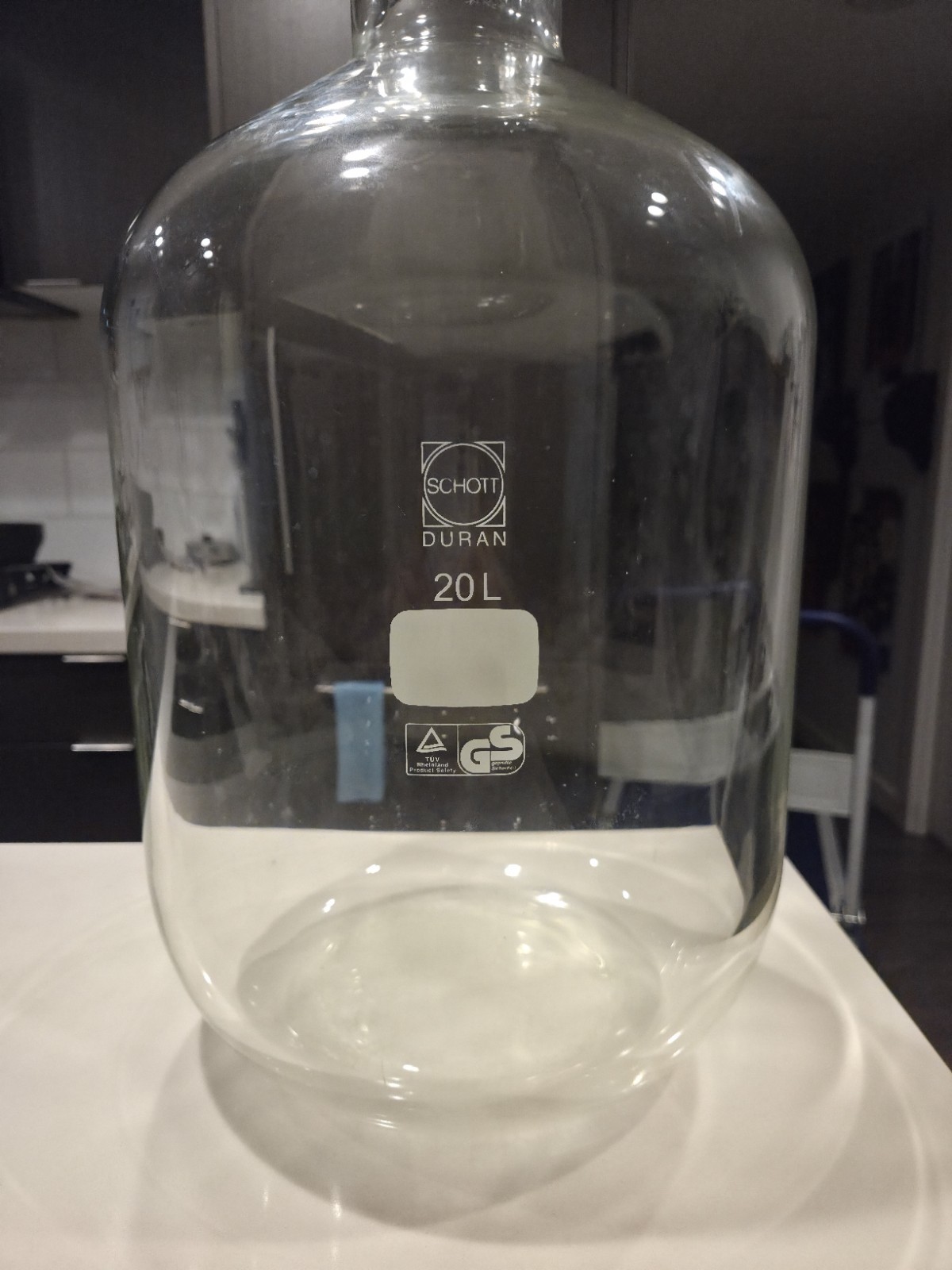 Chemglass – Duran Heavy Wall Filtering Flask – 20 L Borosilicate w/ Assembly Set