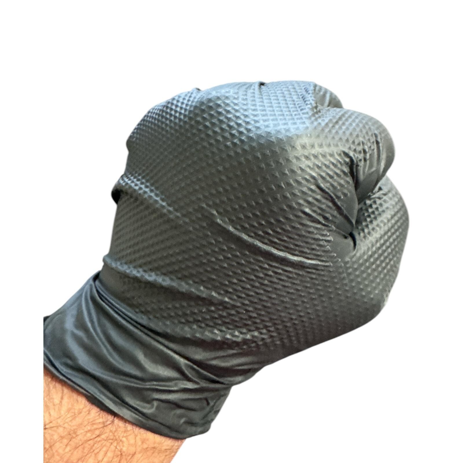 Industrial Powder Free Black Nitrile Gloves XS to XXL 9mil 10x100pcs/Bx