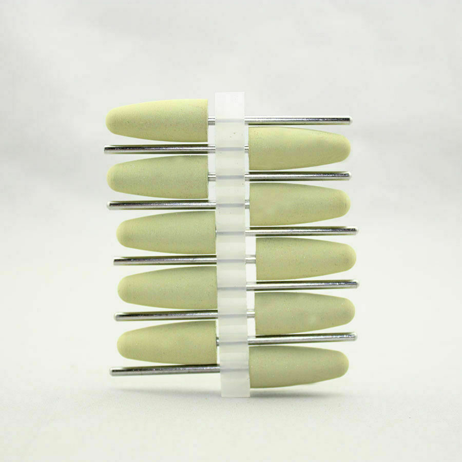 50 Pcs Dental 2.35mm Lab Silicone Rubber Polishing Burs Shank Polishers Diamond