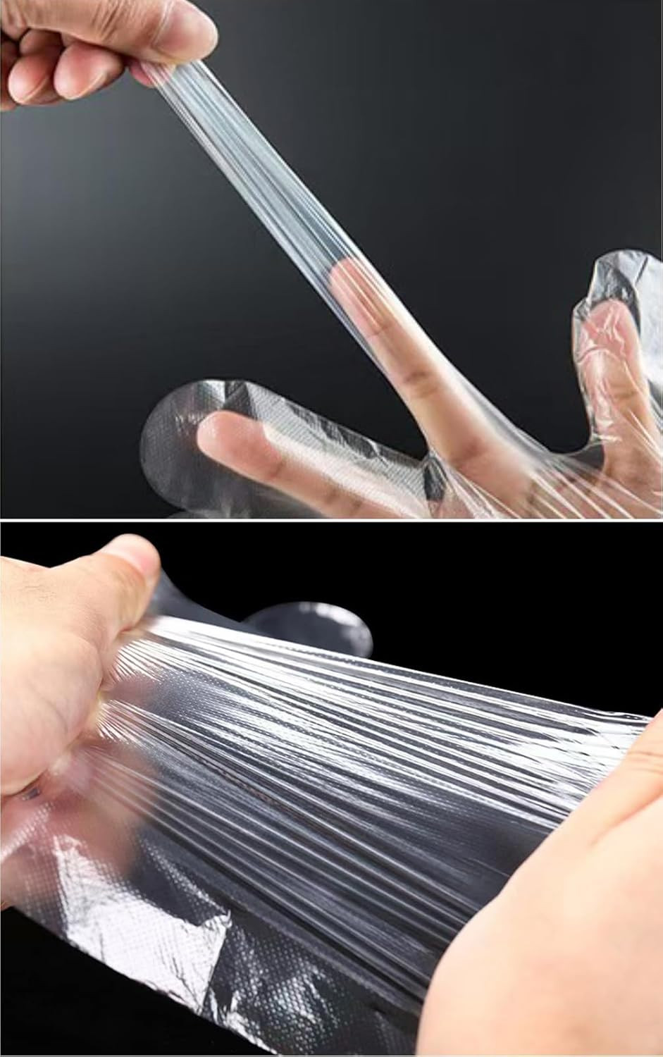 400 Count Disposable Poly Plastic Gloves for Cooking, Food Prep and Food Service