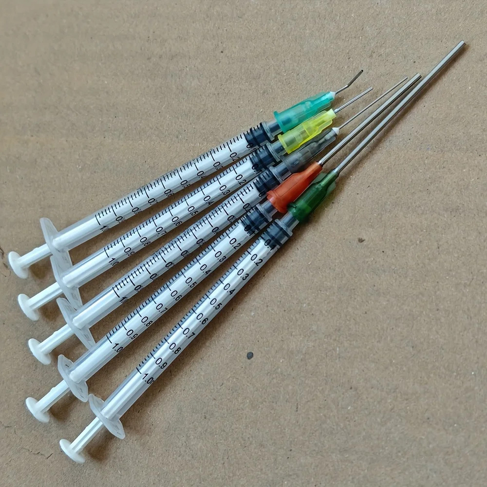 14/10Pcs Syringe Set with Blunt Needles, Various Size1Ml,3Ml,5Ml,10Ml,20Ml,60Ml,