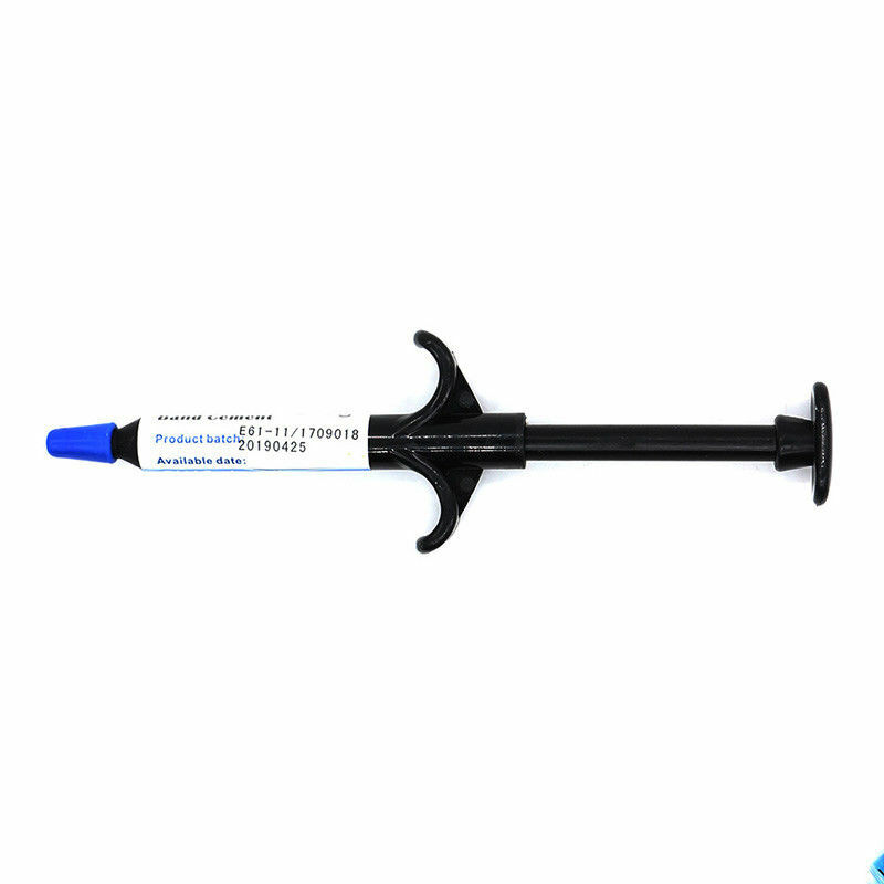 CE Dental Orthodontic Adhesive Curing Light Adhesive paste in syinges blue glue
