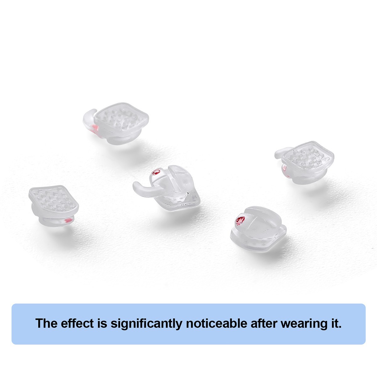 Mid-axis Dental Orthodontic Ceramic Clear Braces Brackets Roth 0.022 Hooks 345