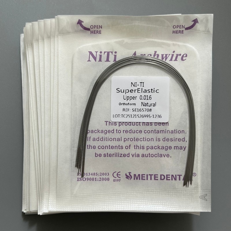 10Pcs/Pack Dental Orthodontic Arch Wire Super Elastic Niti Round Natural Form