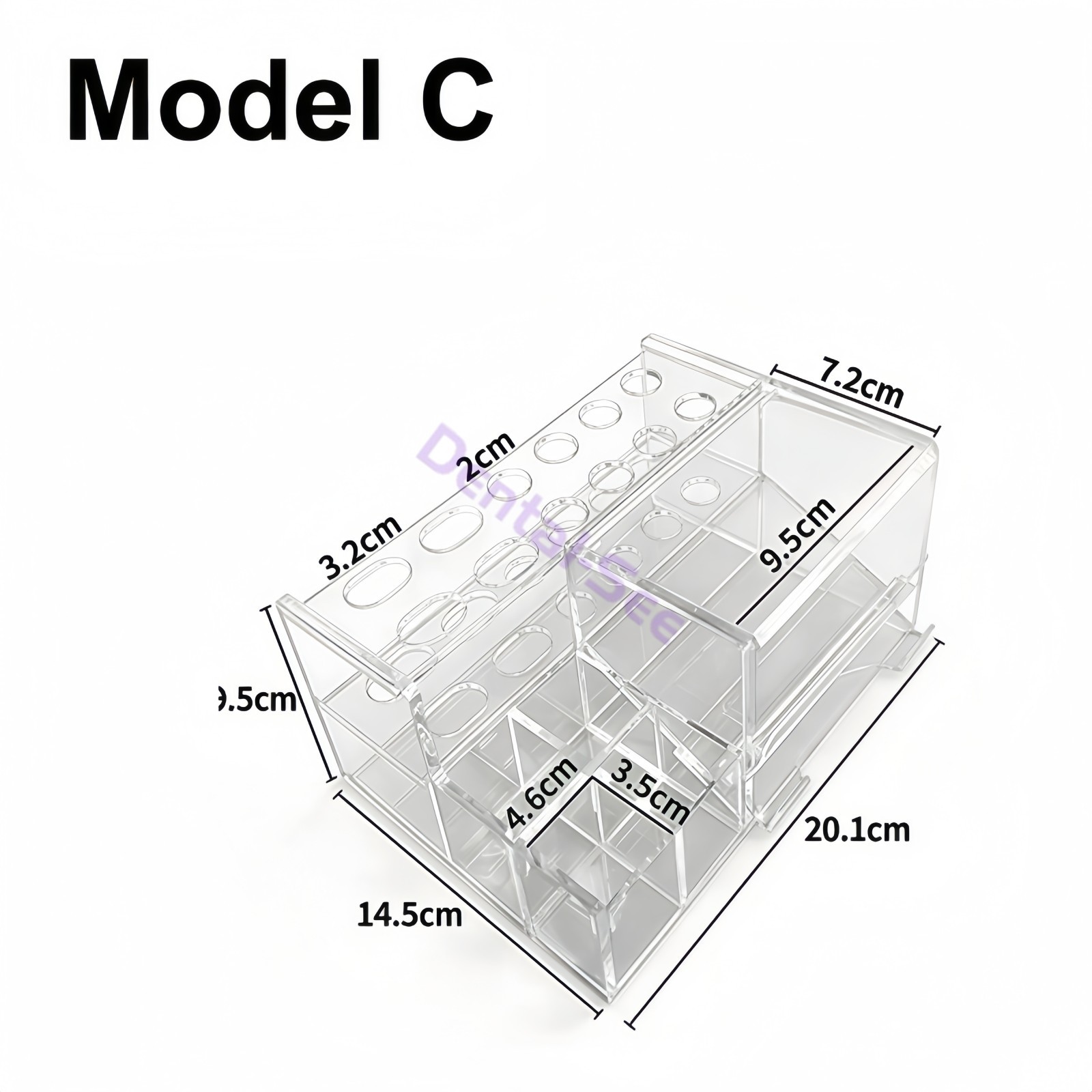 Dental Acrylic Storage Box Resin Composite Material Syringe Holder Storage Case